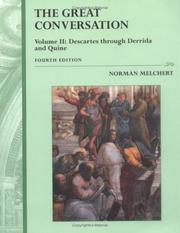 Cover of: The Great Conversation: Volume 2 by Norman Melchert