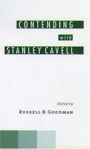 Cover of: Contending with Stanley Cavell
