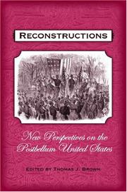 Cover of: Reconstructions: New Perspectives on Postbellum America