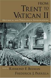 Cover of: From Trent to Vatican II: historical and theological investigations