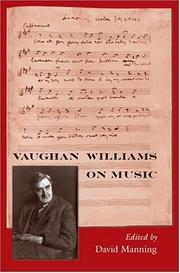 Cover of: Vaughan Williams on Music