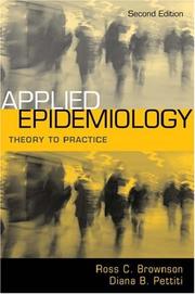 Cover of: Applied Epidemiology: Theory to Practice