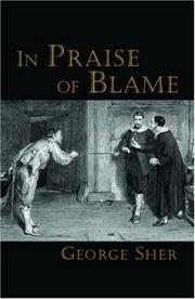 Cover of: In praise of blame