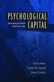 Cover of: Psychological Capital: Developing the Human Competitive Edge