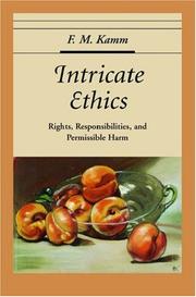 Cover of: Intricate ethics by F. M. Kamm