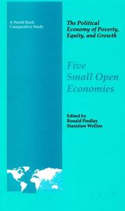 Cover of: Five small open economies by edited by Ronald Findlay, Stanislaw Wellisz.