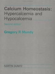 Cover of: Calcium homeostasis by Gregory R. Mundy