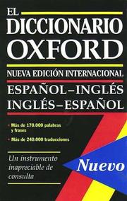 Cover of: Diccionario español/inglés - inglés/español: Oxford Spanish