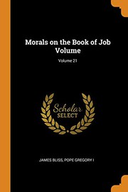 Cover of: Morals on the Book of Job Volume; Volume 21
