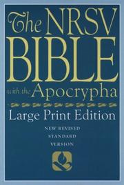 Cover of: The New Revised Standard Version Bible, Large Print Edition by 