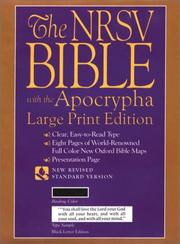 Cover of: The New Revised Standard Version Bible, Large Print Edition