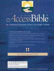 Cover of: The Access Bible, New Revised Standard Version (Bonded Leather Black 9871)