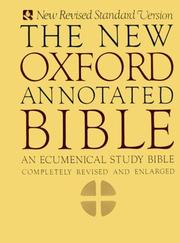 Cover of: The New Oxford Annotated Bible, New Revised Standard Version by 