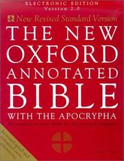 Cover of: The new Oxford annotated Bible