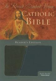 Cover of: The Revised Standard Version Catholic Bible: Reader's Version