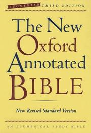 Cover of: The New Oxford Annotated Bible, Augmented Third Edition, New Revised Standard Version