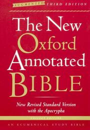 Cover of: The New Oxford Annotated Bible with the Apocrypha, Augmented Third Edition, College Edition, New Revised Standard Version