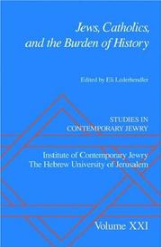 Cover of: Jews, Catholics, and the burden of history by edited by Eli Lederhendler.