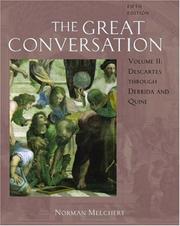 Cover of: The Great Conversation: A Historical Introduction to Philosophy Volume II by Norman Melchert