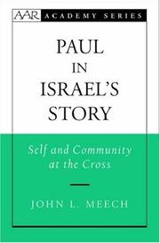 Cover of: Paul in Israel's story by John L. Meech