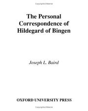 Cover of: The Personal Correspondence of Hildegard of Bingen