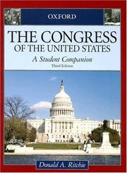 Cover of: The Congress of the United States: A Student Companion (Oxford Student Companions to American Government)