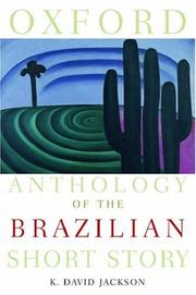 Cover of: Oxford anthology of the Brazilian short story