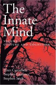 Cover of: The Innate Mind: Volume 2: Culture and Cognition (Evolution and Cognition Series)