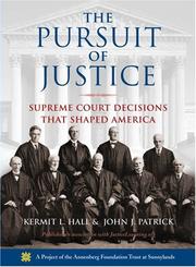 Cover of: The Pursuit of Justice: Supreme Court Decisions that Shaped America