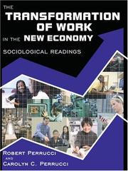 Cover of: The Transformation of Work in the New Economy by Robert Perrucci, Carolyn C. Perrucci