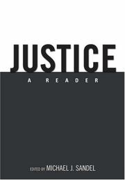 Cover of: Justice by Michael J. Sandel