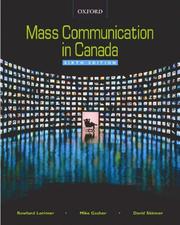 Cover of: Mass Communication in Canada by Rowland Lorimer