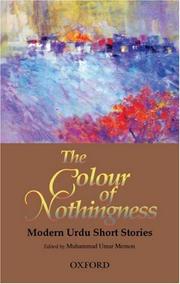 Cover of: The Colour of Nothingness: Modern Urdu Short Stories