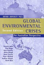 Cover of: Global environmental crises by Graeme Aplin