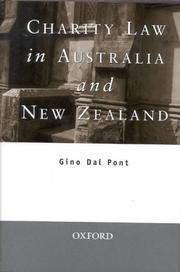 Cover of: Charity law in Australia and New Zealand: with a chapter on the history of charity law by S. Petrow