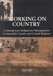 Cover of: Working on country by edited by Richard Baker, Jocelyn Davies, and Elspeth Young.