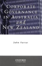 Cover of: Corporate governance in Australia and New Zealand