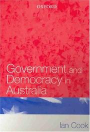 Cover of Government and democracy in Australia