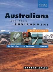 Cover of: Australians and their environment by Graeme Aplin, Graeme Aplin