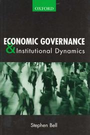 Cover of: Economic governance & institutional dynamics