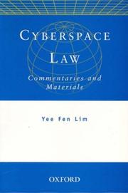 Cover of: Cyberspace law by Yee Fen Lim