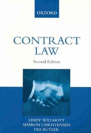 Cover of: Contract Law