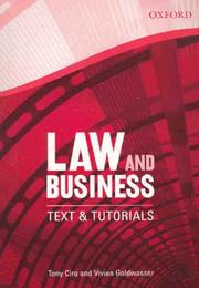 Cover of: Law and business: text and tutorials