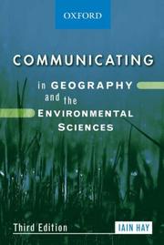 Cover of: Communicating in Geography and the Environmental Sciences