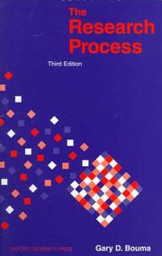 Cover of: The Research Process by Gary D. Bouma