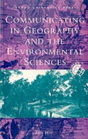 Cover of: Communicating in geography and the environmental sciences by Iain Hay, Iain Hay