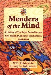 Cover of: Menders of the Mind by W. D. Rubinstein, Hilary C. Rubinstein