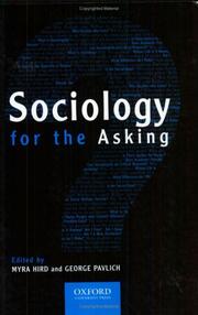 Cover of: Sociology for the asking