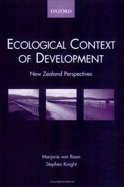 Ecological context of development by Marjorie Van Roon, Marjorie van Roon, Stephen Knight