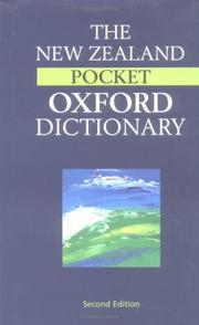 Cover of: New Zealand Pocket Oxford Dictionary